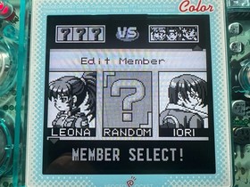 SNK Neo Geo Pocket Color Slim Crystal Blue with IPS Screen Mod + New Shell