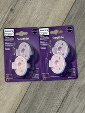 4 Pack Philips Avent Soothie Pacifiers 0-3 Months Purple Made In USA New/Sealed