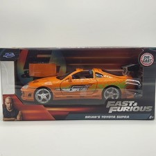 Jada Diecast Fast and Furious Brian's Toyota Supra 1995 1:24 Orange 2025 NEW