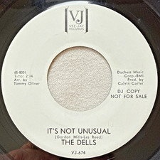 THE DELLS  It's Not Unusual / Stay In My Corner VJ PROMO Northern Soul 45 HEAR