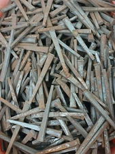 Lot of (100) Coffin Nails Late 19th Century  Original Blacksmith Forged 1800s 