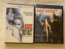 Basic Instinct 1 and 2 Dvd Lot Of 2 Sharon Stone Michale Douglas David Morrissey