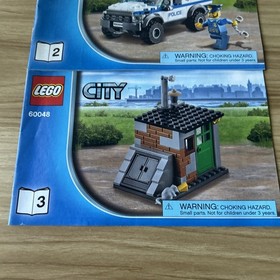 LEGO City 60048  Set of Three Manuals ONLY Police Dog Unit