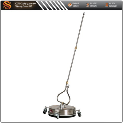 #ad 13.7quot; Pressure Washer Surface Cleaner with 4 Wheels Stainless Steel Brand New $70.85