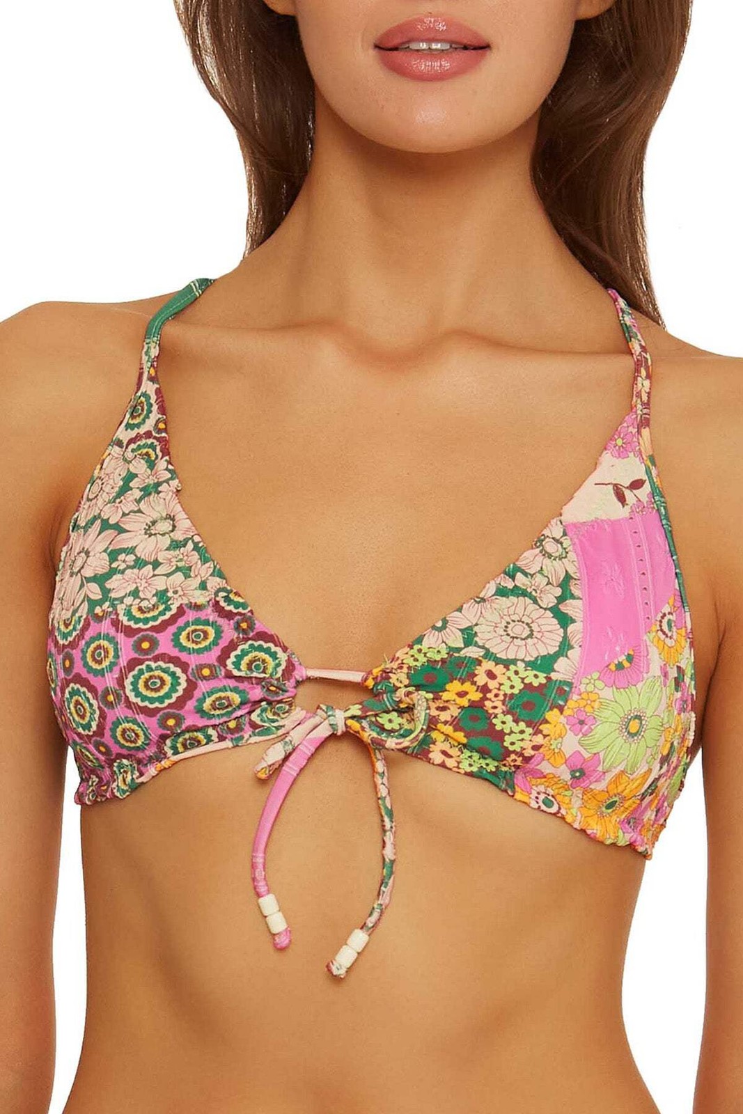 Isabella Rose Embrace Tie Front Bikini Top Designer Swimwear Women's Swimsuit Br