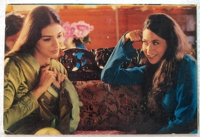 Bollywood Schauspieler Schauspielerin Tabu Karisma Kapoor seltene Postkarte P...
