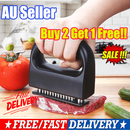 Stainless Steel Steak Meat Tenderizer Chicken Pouch Hole Needle Cooking Tool JC