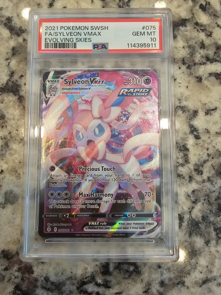 Sylveon VMAX ホロカード HP310 Sylveon VMAX 075/184 S8b: Vmax Climax Holo (Japanese) - PSA