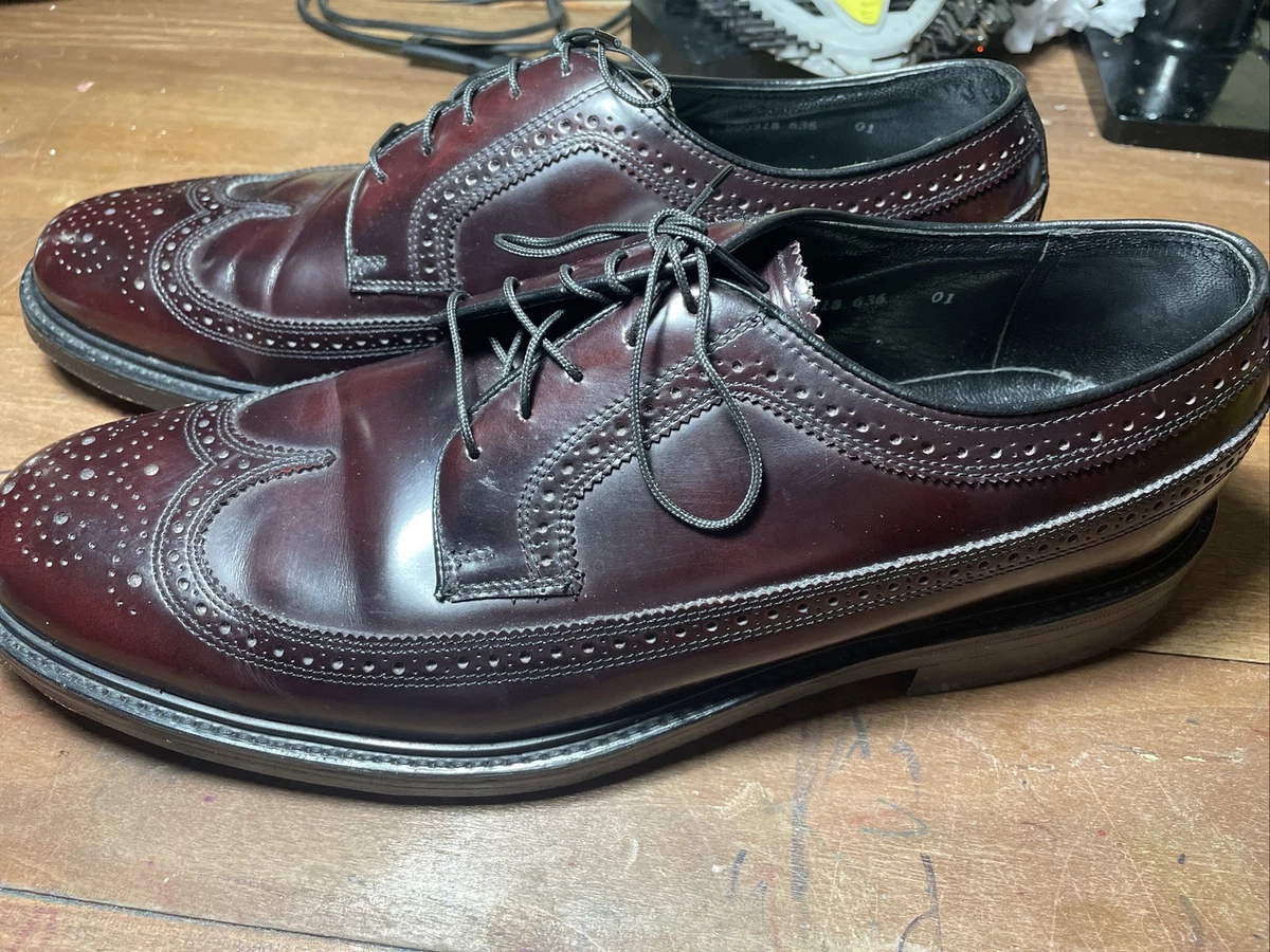 Florsheim Kenmoor Burgundy Color Wingtip Oxford Men s Size 11 E