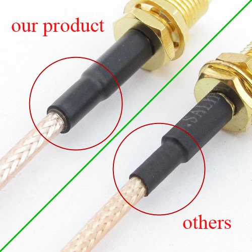 F male to F male plug RG179 cable 75ohm Coax Coaxial Koax Kable for Video TV lot - Image 4 of 4