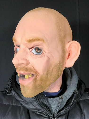 Calvo Hombre Máscara John Tigre Rey Hillbilly Látex Inbred Disfraz Crazy Ojos - Imagen 9 de 11