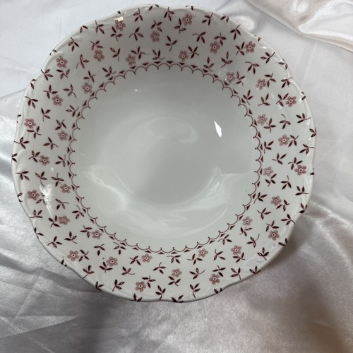 J&G Meakin Pink Cornflower 8” Vegetable Serving Bowl Pink White Flowers EUC - 第 1/6 張圖片