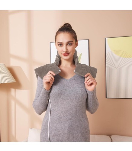 Ambershine 19''x24'' XXL Weighted Neck & Shoulder Heating Pad, 12 Heat Settings - Picture 4 of 17