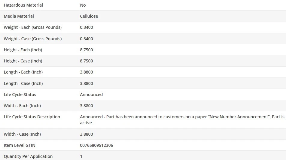 Filtro de aceite de motor OEM WIX para MERCEDES-BENZ 600SEL 1992-1993 V12-6,0 L Foto 4 de 4