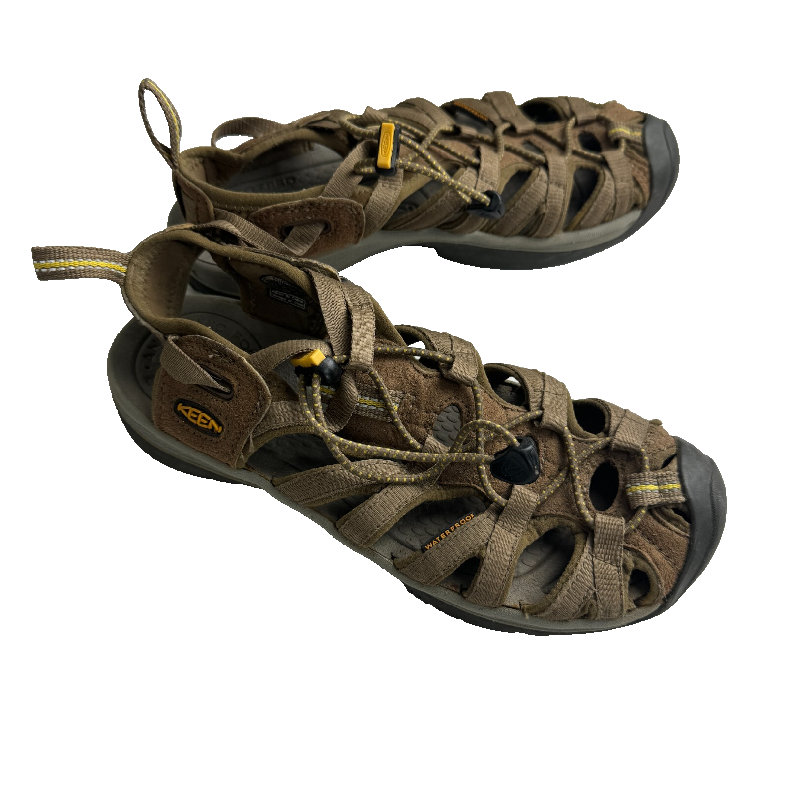 Sandali Keen Whisper donna US 7 marrone grigio impermeabili scarpe da trekking atletiche