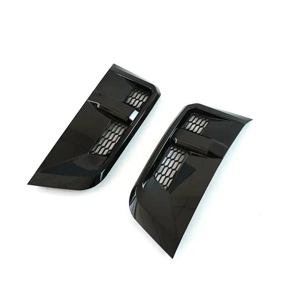 For Land Rover Defender 90/110 2020-23 Glossy Black Side Fender Vent Wing Cover - Image 3 of 4