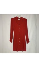 vintage Byer Too long sleeve mini dress 5 scoop neck