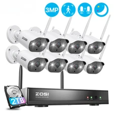 3MP Wireless Security Camera SystemTwo Way Audio WiFi Video Surveillance Cameras