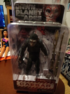 NECA Dawn of the Planet of the Apes Caesar Action Figure New In Pack From 2014
