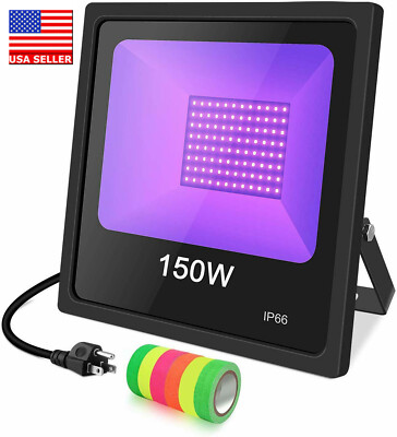 150W LED UV Black Light Outdoor Disco Night Club Stage Dance DJ Party Waterproof