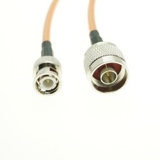 RG142 Coax Cable N male to BNC male Connector Pigtail RF Coaxial lot