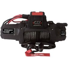 Csi M12500s Winch 12500 Lbs. Synthetic Rope Aluminum Hawse Fairlead New