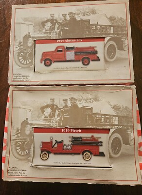Reader Digest 1919 Prisch and 1954 Ahrens Fox Fire Truck Diecast