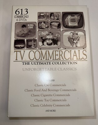 TV Commercials The Ultimate Collection 6-Disc DVD Set 613 UnforgettableClassics 