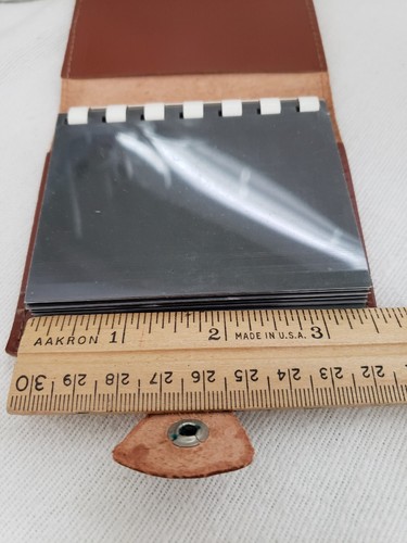 EUC*Vtg Small Brown Leather Pocket Photo Album Cherokee Indian Reservation, N.C. - Picture 9 of 9