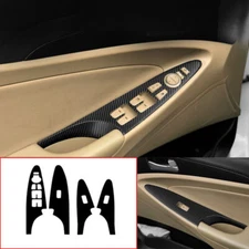 For Hyundai Sonata 11~14 Sticker Carbon Fiber Door Window Lift Switch Panel Trim