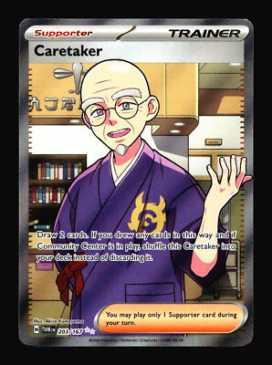 caretaker pokemon card price - Scarlet & Violet - Twilight Masquerade - The Gathering Caretaker (Crimson Haze)
