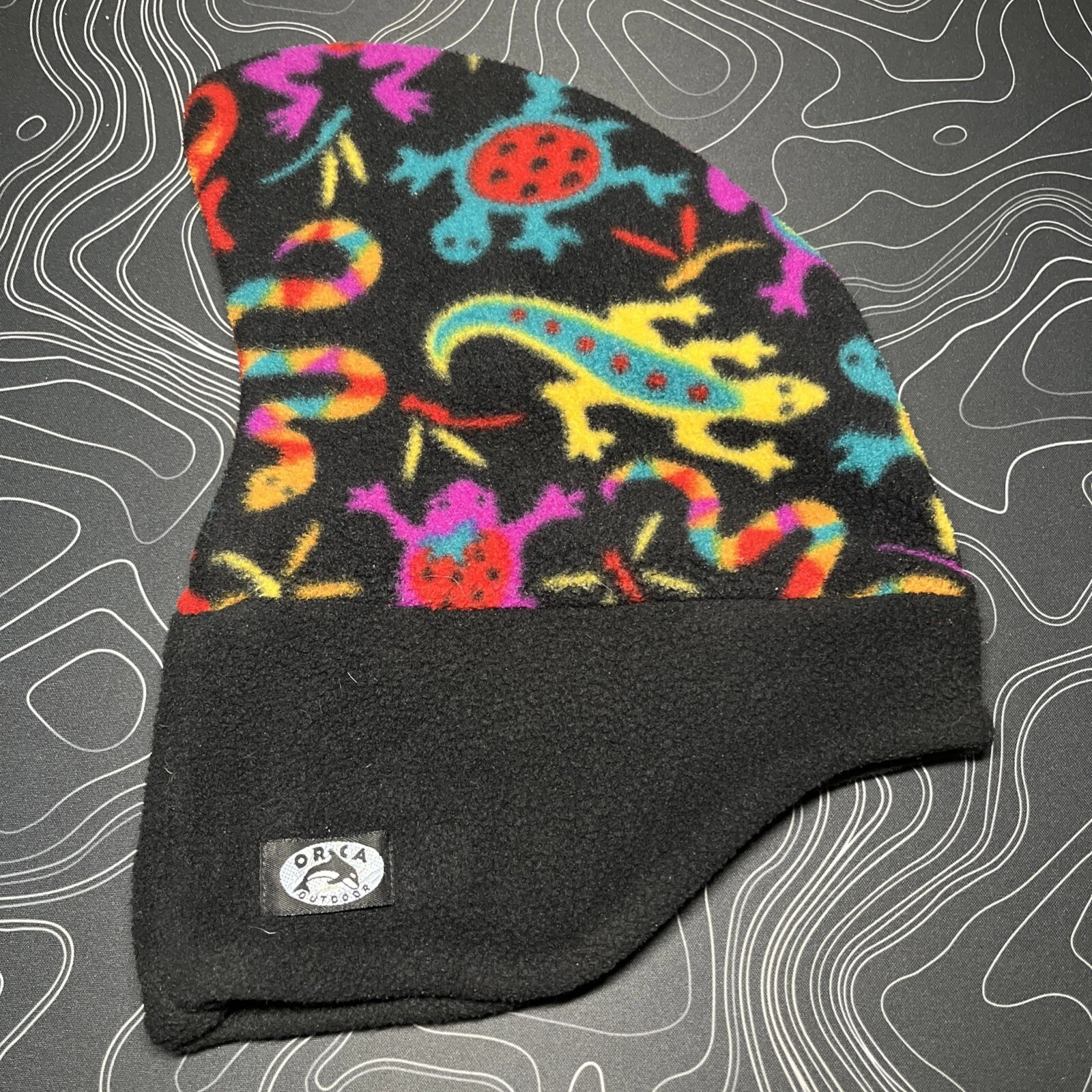 Vintage Orca Outdoors Fleece Hat Cap Made In USA Beanie Winter