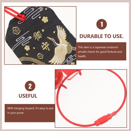 1pc Blessing Bag Charm Exquisite Japanese Amulet Unique Hanging Fortune Bag - Zdjęcie 2 z 12