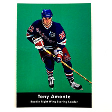 Tony Amonte 1991-92 Parkhurst Rookie Leader Card #443 NHL New York Rangers. rookie card picture