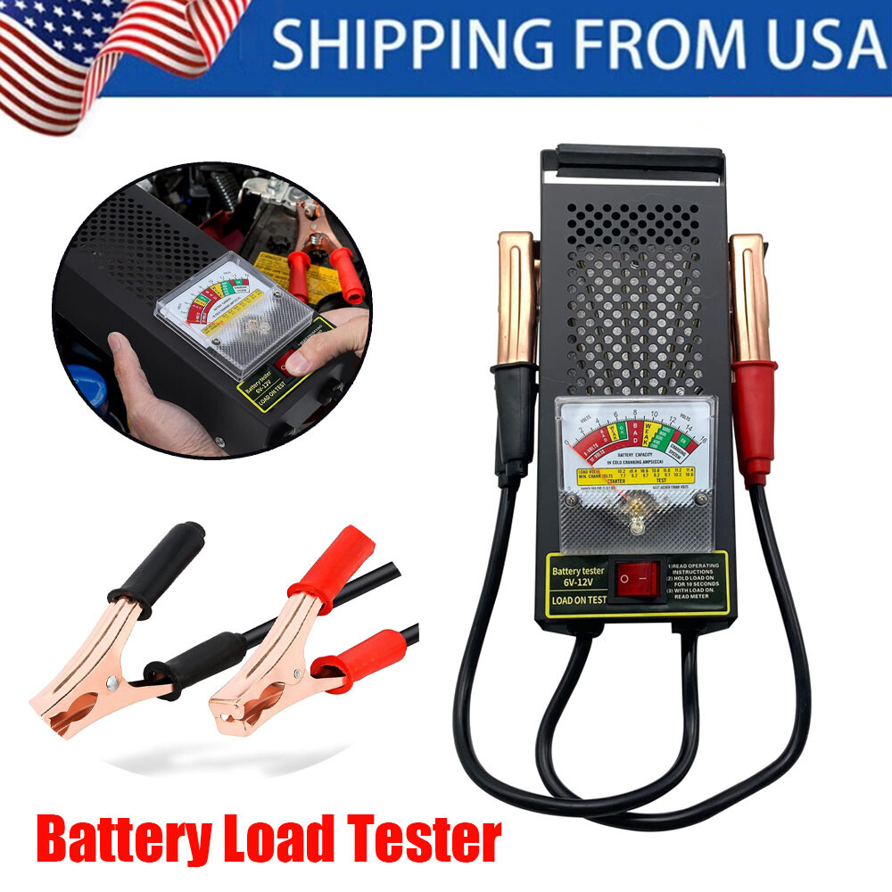 Battery Load Tester 100Amp 6V 12V Battery Analyzer For Car Motorcycle Van Truck