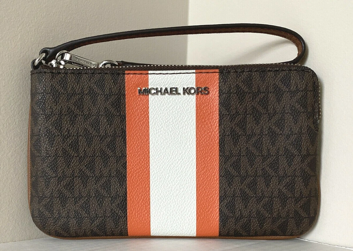 Brown michael kors shop wristlet