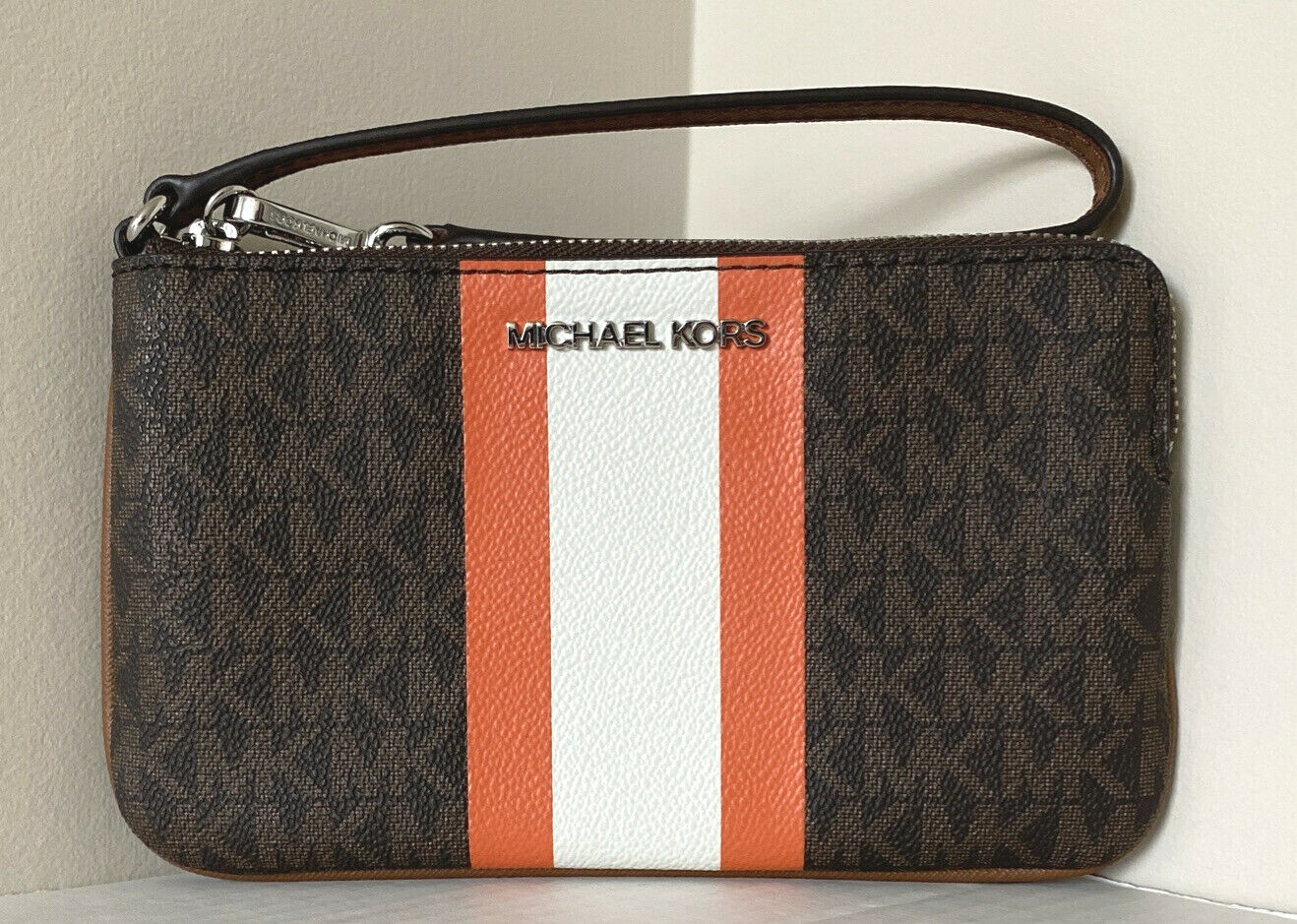 Michael Kors Jet Set Tangerine Melt Wristlet for sale online | eBay 