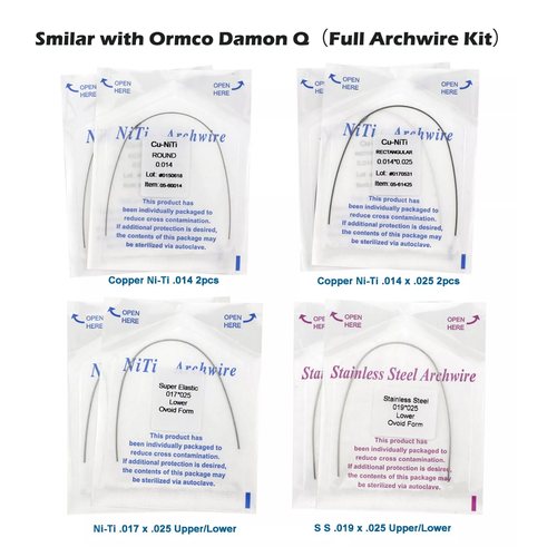Ormco Damon Q Orthodontic Copper NiTi Arch Wire Kit for Self Ligating Brackets - Picture 2 of 11