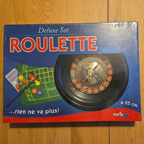 Noris Roulette Deluxe Set Complete In Box VGC Instructions 25cm Retro sealed