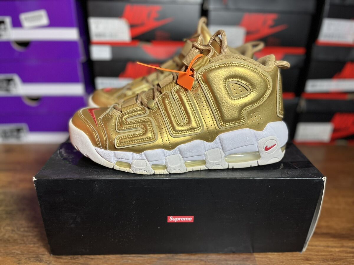 Nike Air More Uptempo Supreme ' Suptempo Gold ' - Size 8.5 Nike Air More Uptempo Supreme ' Suptempo Gold ' - Size 8.5