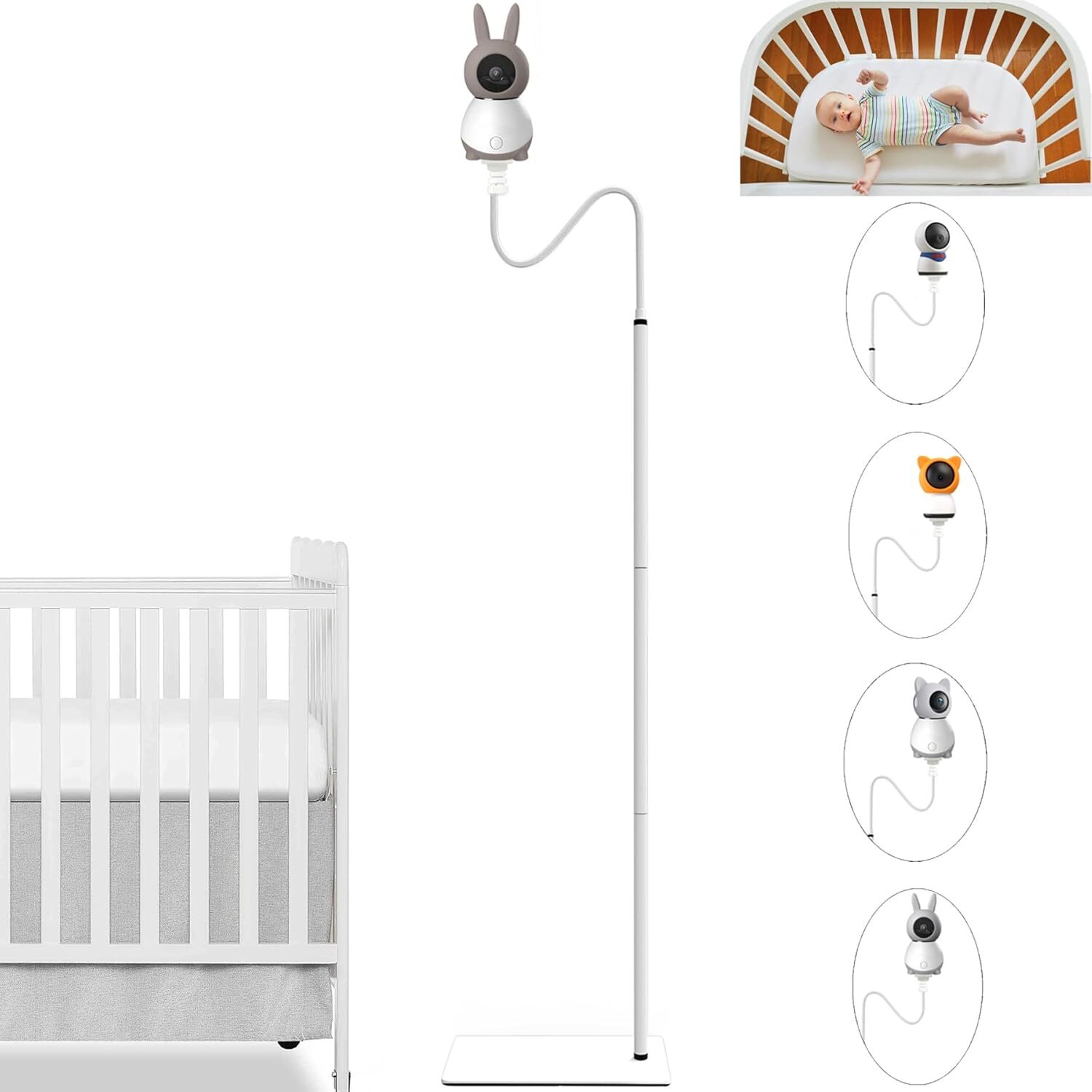 Baby Monitor Floor Stand Holder Mount for 68.8 Inch 2S/5S/6T/1T-image