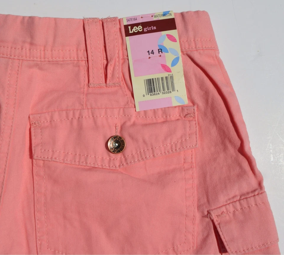 LEE PANTALONES CORTOS NIÑA TALLA 14 R Sandía Nuevos con Etiquetas Foto 3 de 4