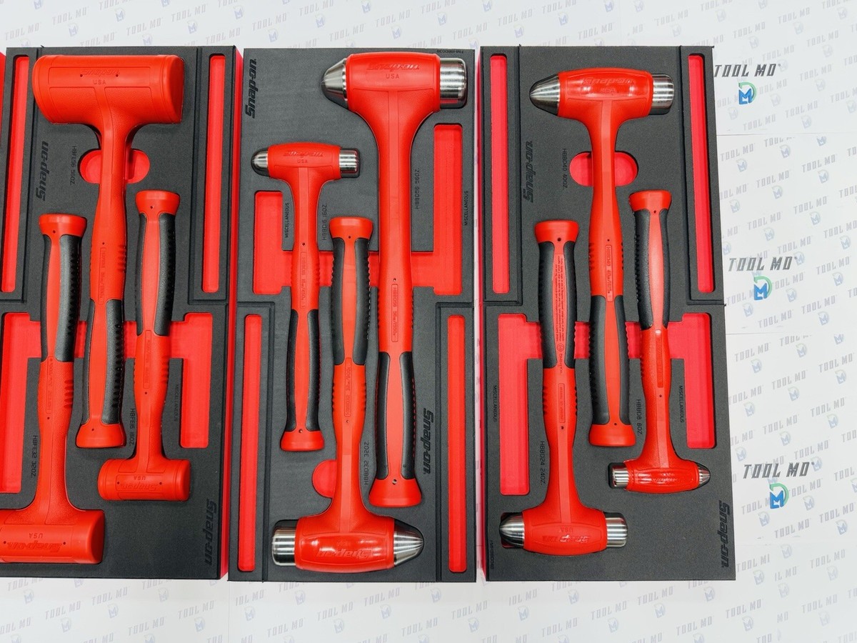 Snap-on Tools NEW RED Hammer Foam Set HBFE301FR HBFE302FR