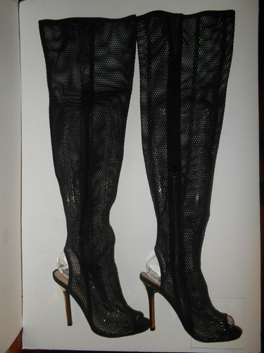 Open Toe -Thigh High Boots size 6 