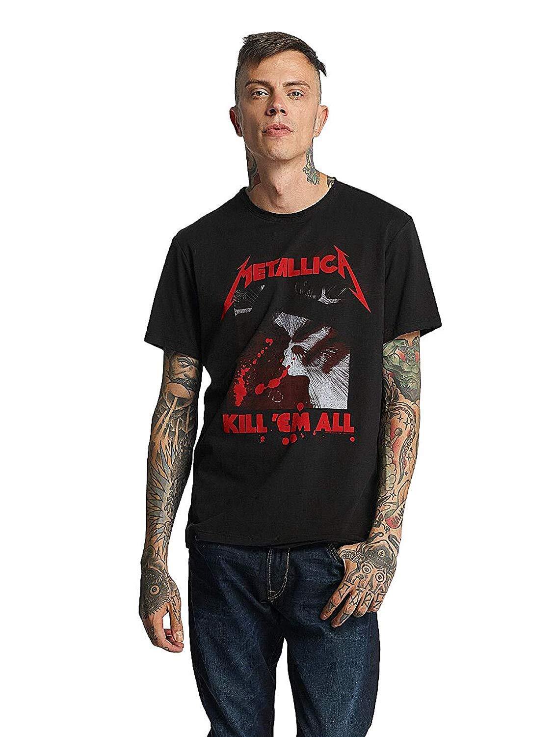 Amplified Men's Metallica-Kill Em All T-Shirt XL Grey (Charcoal Cc)