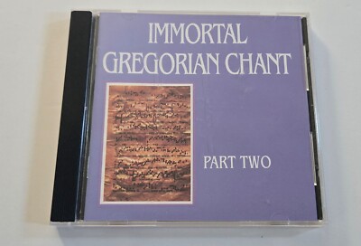 IMMORTAL GREGORIAN CHANT Part Two CD 1988 Medieval Choral GIA