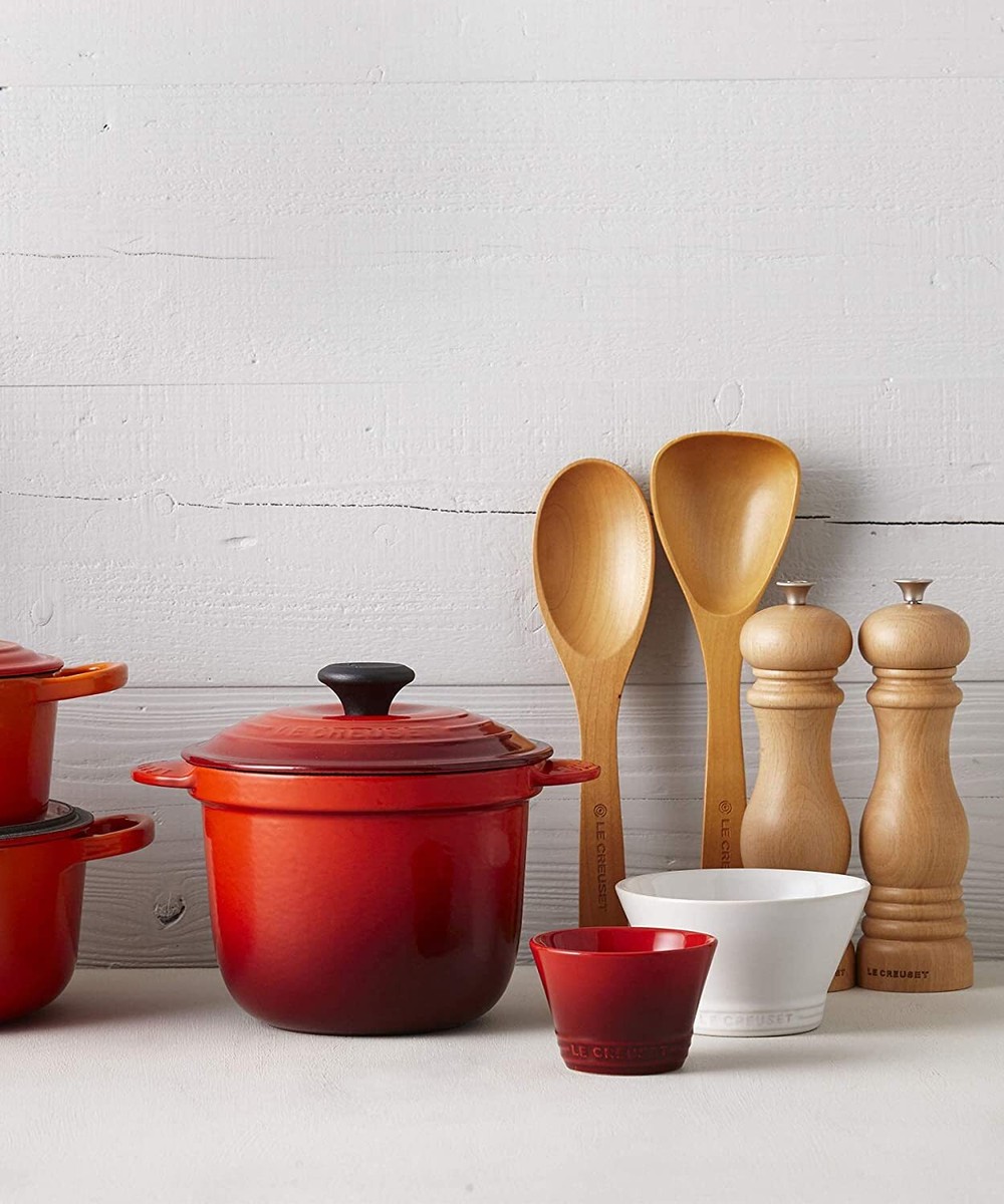 調理器具 LE CREUSET COCOTTE EVERY 18 Le Creuset Cocotte Every 18 Cherry Red Gas/Induction Cast Iron Pot