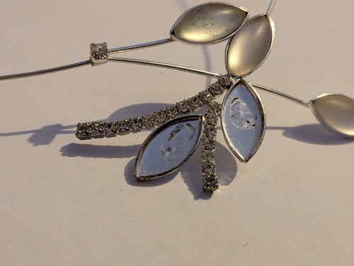 Vintage Modeschmuck - Halskette Halsreif Blumen - Bild 3 von 7