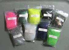 Ice Fiber..Streamer, Body, Wing Fiber, Dubbing..20+ Colors available