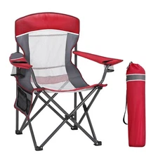 600D Portable Camping Chair Heavy Duty Outdoor Folding Chairs with Cup Holder